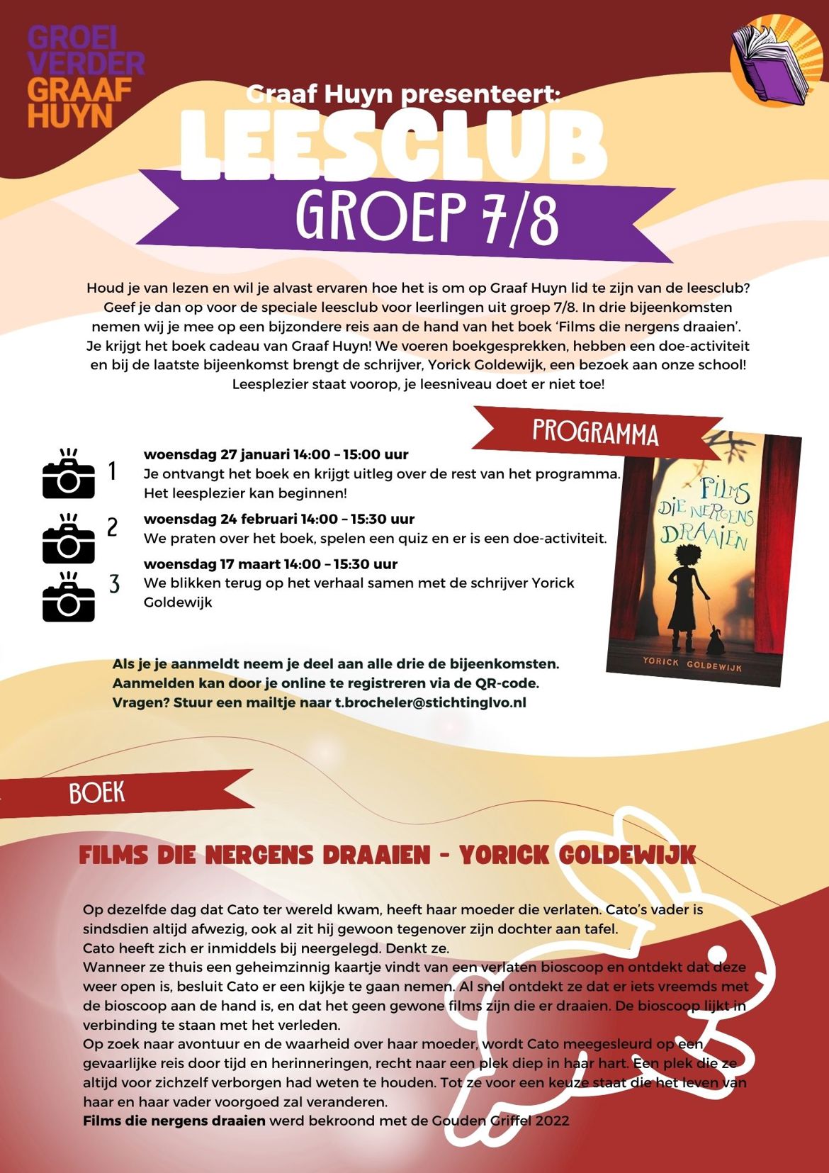 Poster Leesclub 78 Films Die Nergens Draaien